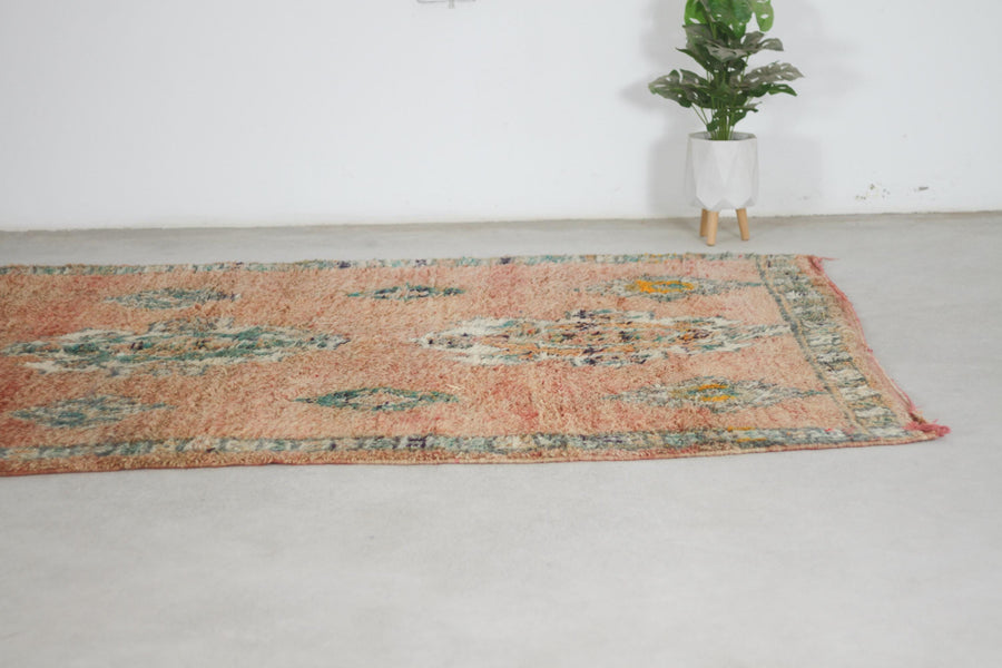 Vintage Pink Moroccan Rug, 6'4" x 10'6" – No. 272