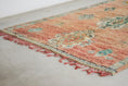 Load image into Gallery viewer, Vintage Moroccan Rug – Handmade Wool Berber rug, 6x10 ft – Peach beni mguild rug
