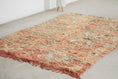 Load image into Gallery viewer, Vintage Moroccan Rug – Handmade Wool Berber rug, 5.5x8.5 ft – Peach beni mguild rug
