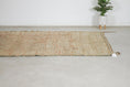 Load image into Gallery viewer, Vintage Moroccan Rug – Handmade Wool Berber rug, 6x9 ft – Peach beni mguild rug
