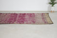 Load image into Gallery viewer, Vintage Moroccan Rug – Handmade Wool Berber rug, 5.5x9 ft – Purple beni mguild rug
