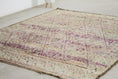 Load image into Gallery viewer, Vintage Moroccan Rug – Handmade Wool Berber rug, 7x9 ft – Purple beni mguild rug
