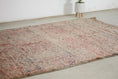 Load image into Gallery viewer, Vintage Moroccan Rug – Handmade Wool Berber rug, 6x11 ft – Pink beni mguild rug
