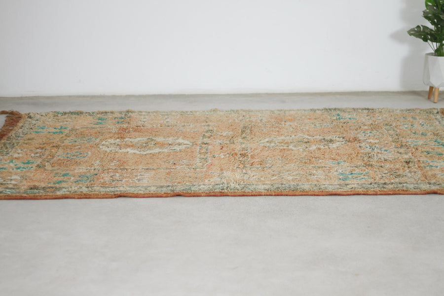 Vintage Peach Moroccan Rug, 6'5" x 8'10" – No. 201