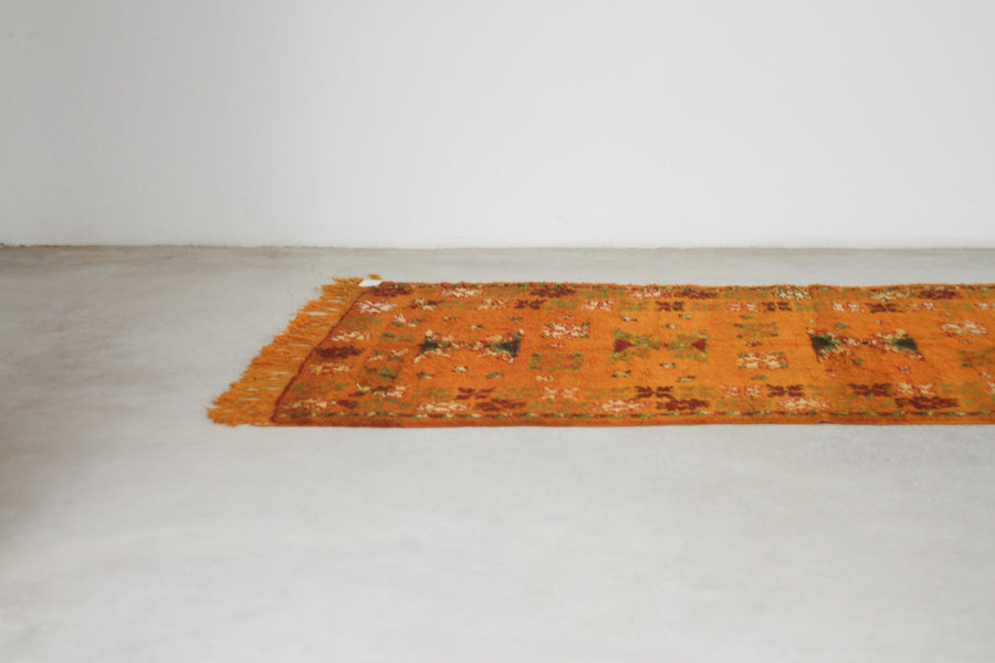 Vintage Orange Moroccan Rug, 5'3" x 11'4" – No. 203
