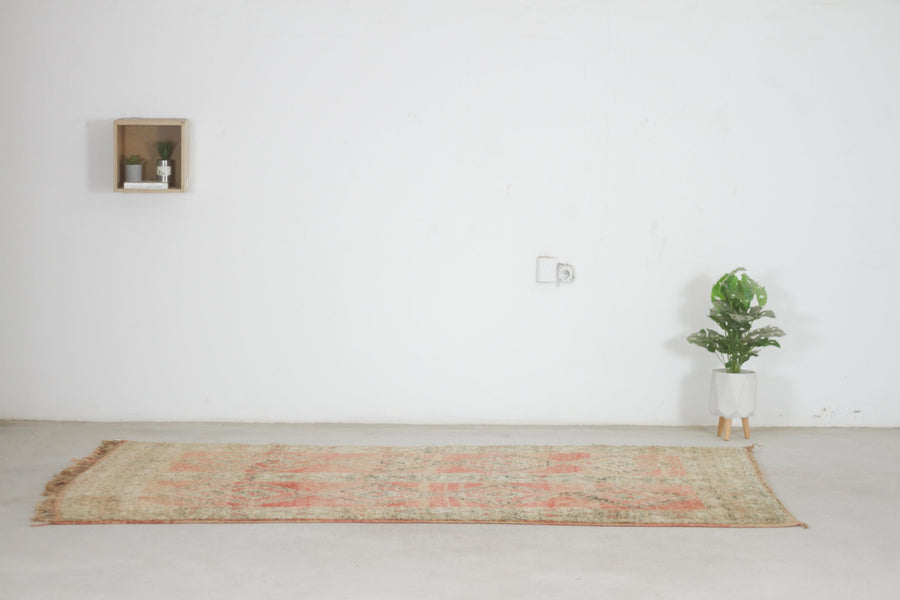 Vintage Pink Moroccan Rug, 5'7" x 9'3" – No. 268