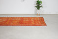Load image into Gallery viewer, Vintage Moroccan Rug – Handmade Wool Berber rug, 5x10 ft – Orange beni mguild rug
