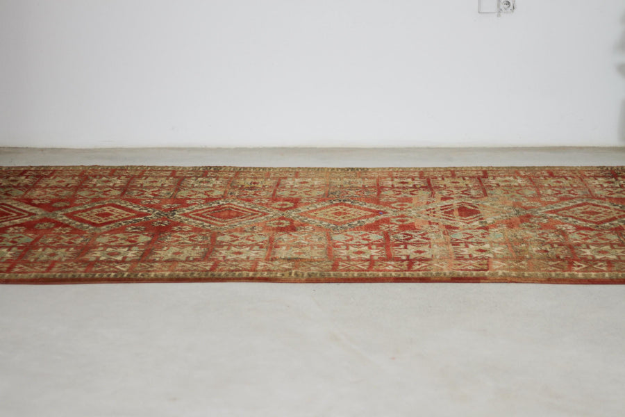 Vintage Red Moroccan Rug, 6'7" x 12'6" – No. 240