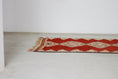 Load image into Gallery viewer, Vintage Moroccan Rug – Handmade Wool Berber rug, 5x11 ft – Red beni mguild rug
