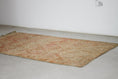 Load image into Gallery viewer, Vintage Moroccan Rug – Handmade Wool Berber rug, 5.5x9 ft – Peach beni mguild rug

