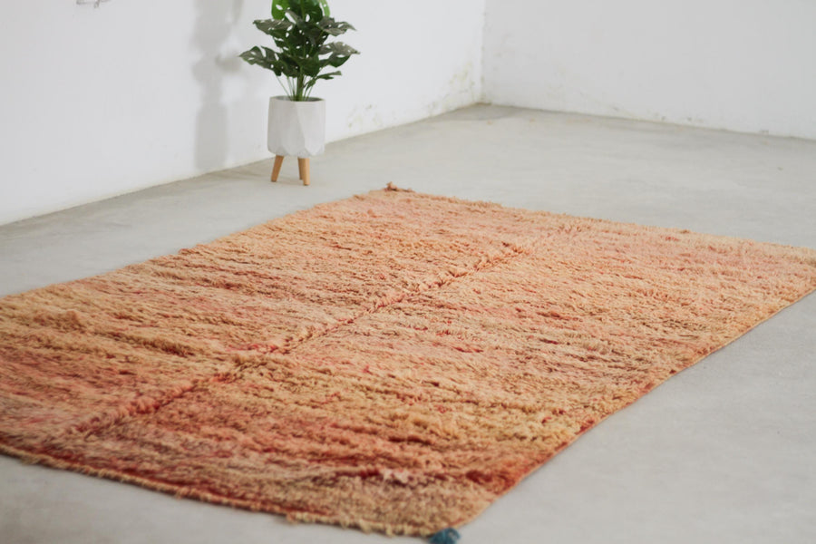 Vintage Pink Moroccan Rug, 5'11" x 10'2" – No. 212
