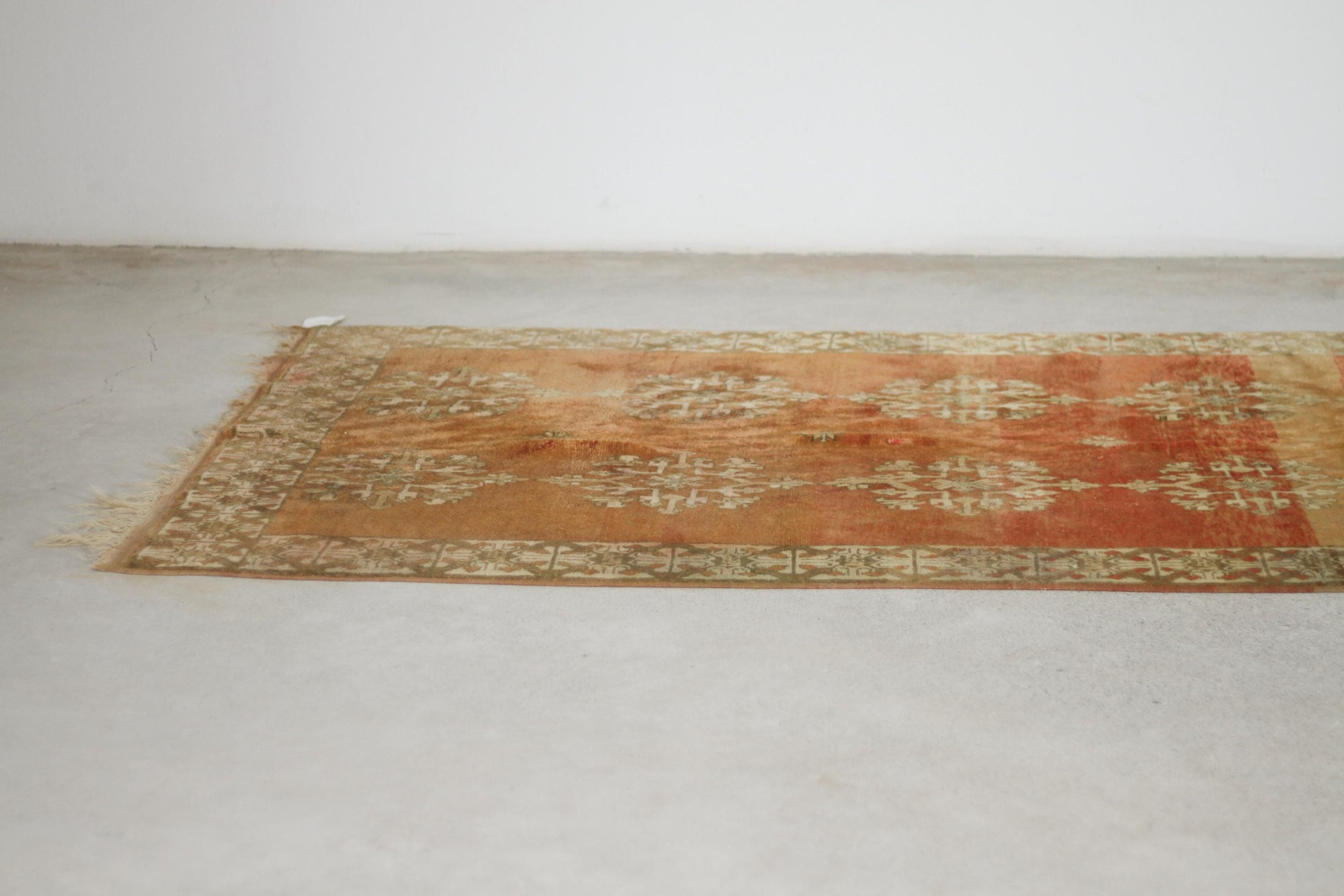 Vintage Moroccan Rug – Handmade Wool Berber rug, 5x10 ft – Red beni mguild rug