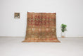 Load image into Gallery viewer, Vintage Moroccan Rug – Handmade Wool Berber rug, 5x7 ft – Brown beni mguild rug
