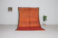 Load image into Gallery viewer, Vintage Moroccan Rug – Handmade Wool Berber rug, 5x8 ft – Orange beni mguild rug

