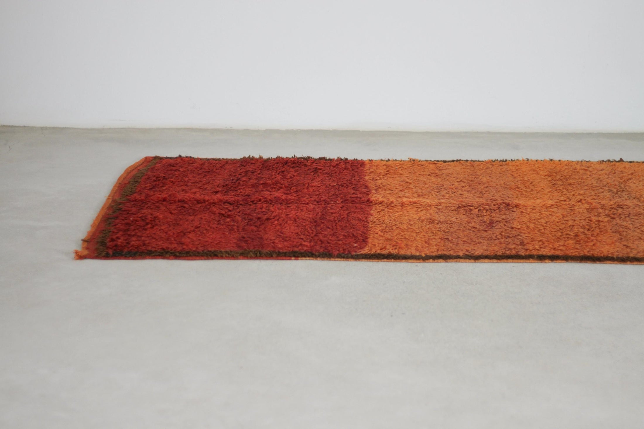 Vintage Moroccan Rug – Handmade Wool Berber rug, 5x8 ft – Orange beni mguild rug