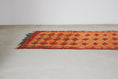 Load image into Gallery viewer, Vintage Moroccan Rug – Handmade Wool Berber rug, 5x11 ft – Orange beni mguild rug
