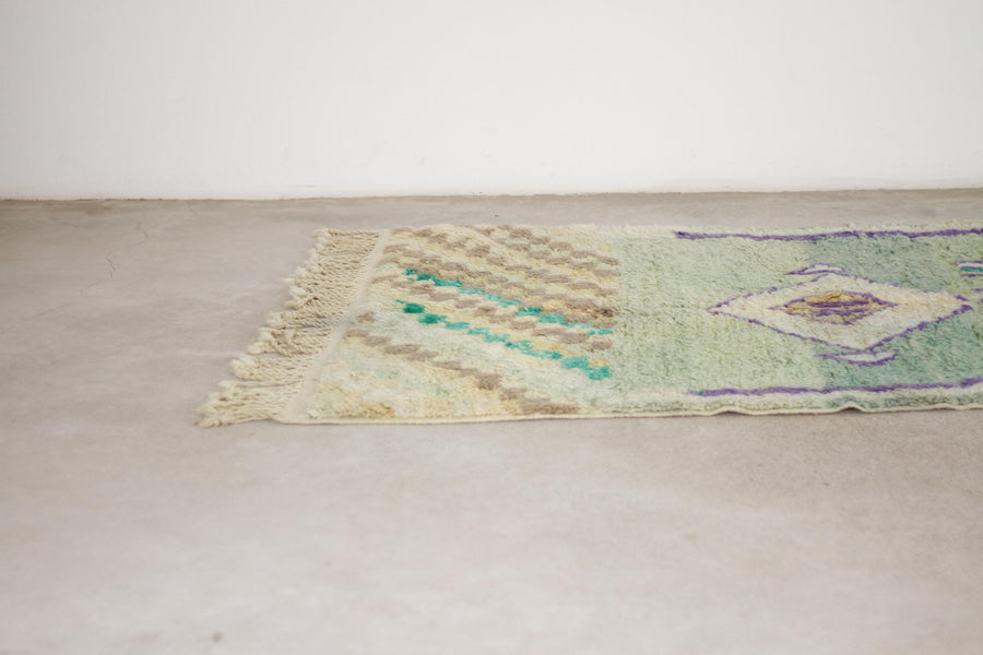 Green Boujaad-Style Moroccan Rug, 5'3" x 8'0" – No. bj-37