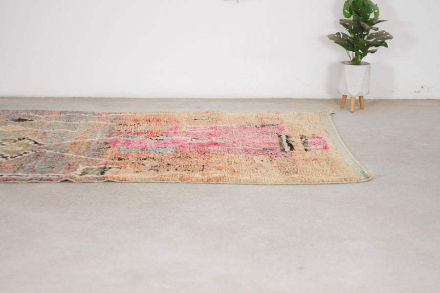 Peach Boujaad-Style Moroccan Rug, 5'4" x 8'6" – No. bj-38