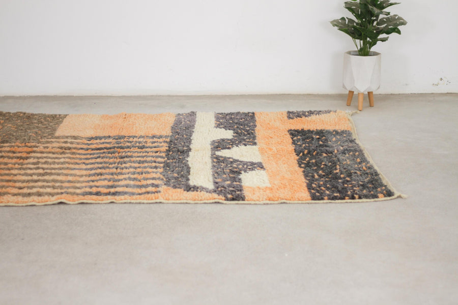 Orange Boujaad-Style Moroccan Rug, 5'0" x 8'4" – No. bj-30