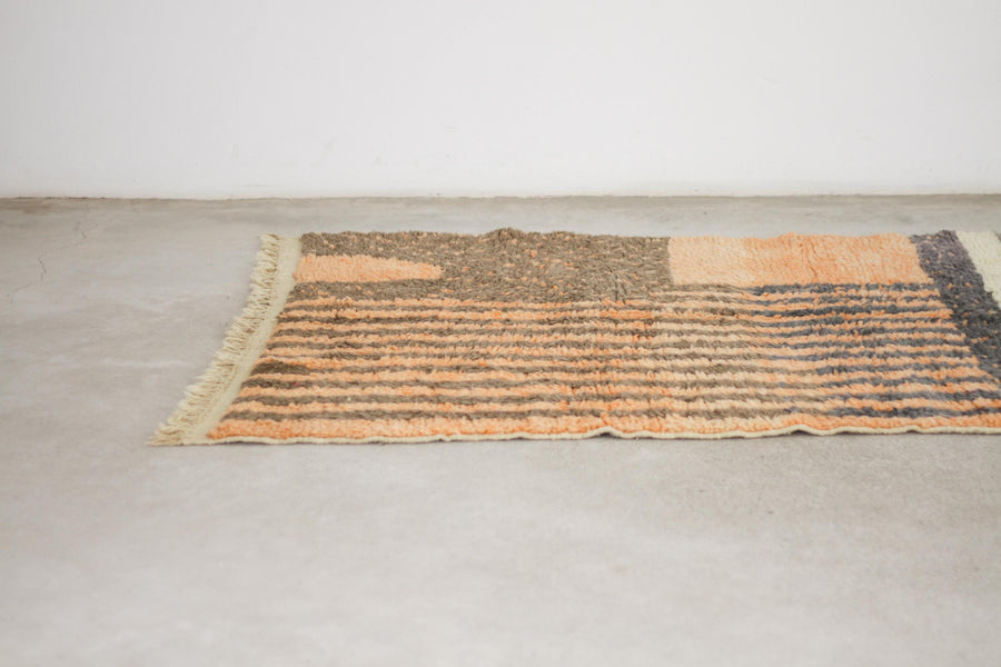 Orange Boujaad-Style Moroccan Rug, 5'0" x 8'4" – No. bj-30