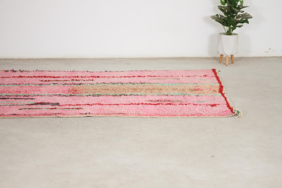 Pink Boujaad-Style Moroccan Rug, 5'2" x 8'4" – No. bj-14