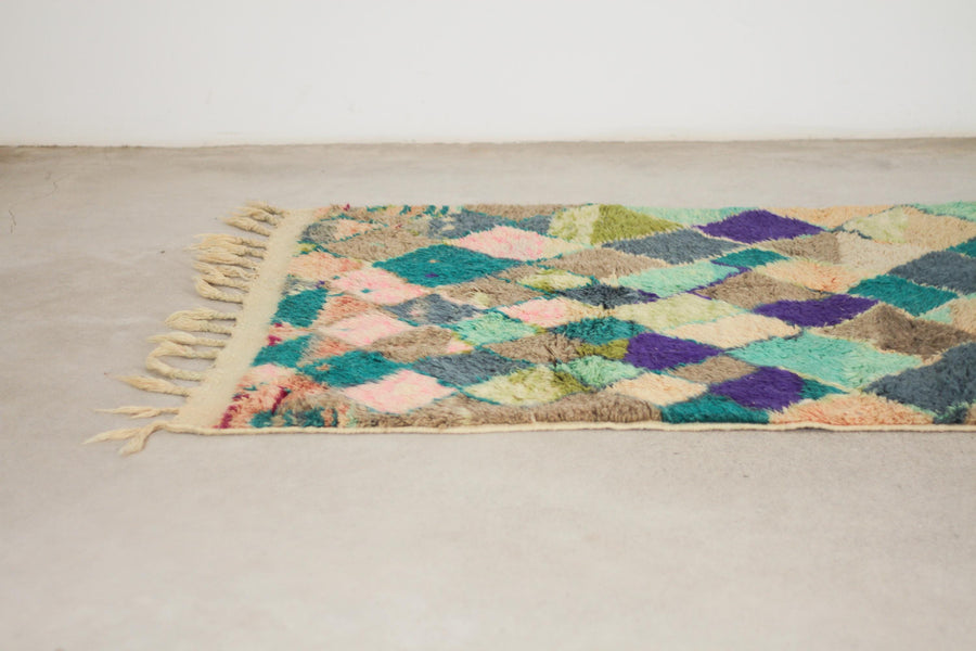 Peach Boujaad-Style Moroccan Rug, 5'0" x 8'0" – No. bj-2