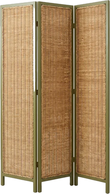 Room divider: three-panel room divider about 190 cm high