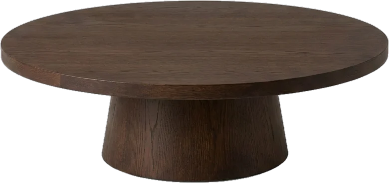 Coffee table: round coffee table about 38 cm high