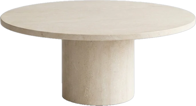 Coffee table: round coffee table about 36 cm high