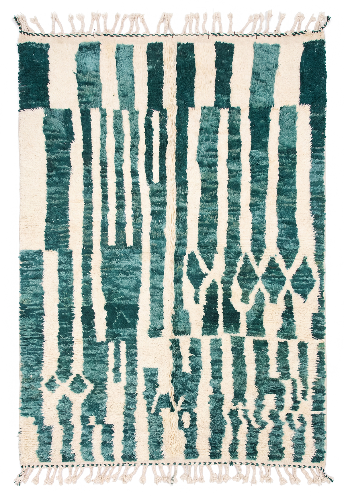 Turquoise 8x5 Moroccan Colorful Rug – moroccan area rug, multi color rug, Handmade Wool Rug