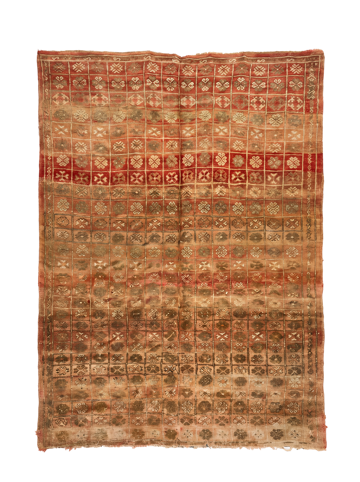 Vintage Moroccan Rug – Handmade Wool Berber rug, 6x12 ft – Brown beni mguild rug